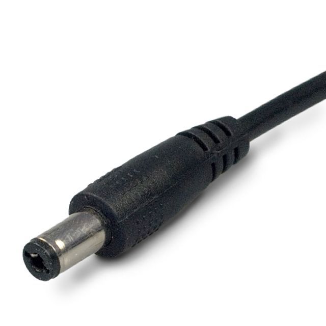 Anschlussleitung mit Rundstecker MALE 1,5m schwarz