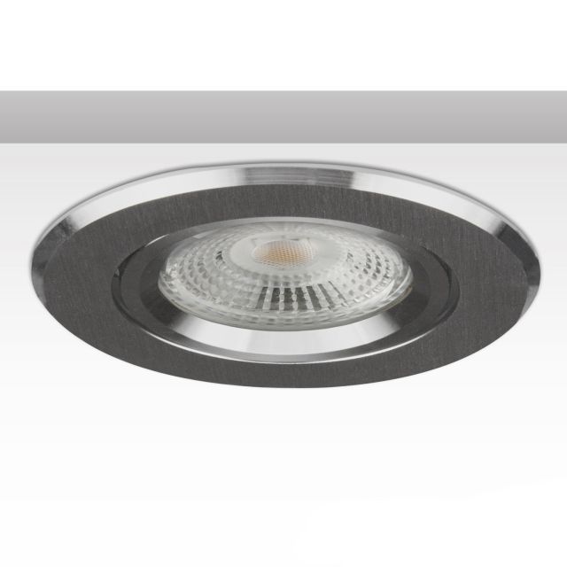 Einbaurahmen BRUSH TWO rund, Loch 68mm, Alu, schwenkbar, für GU10/MR16 Spots