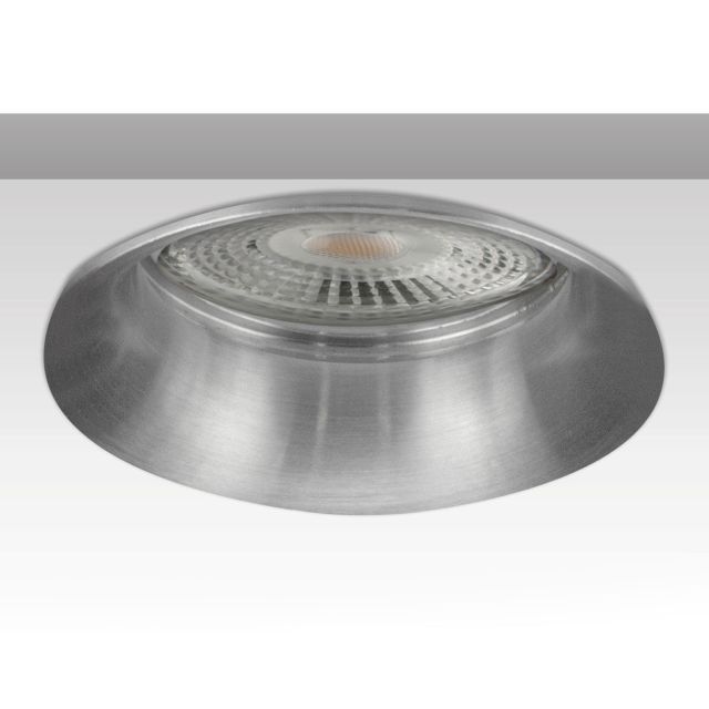 Einbaurahmen Slim rund, Loch 63,5mm, DN69, Alu gebürstet, für GU10/MR16 Spots