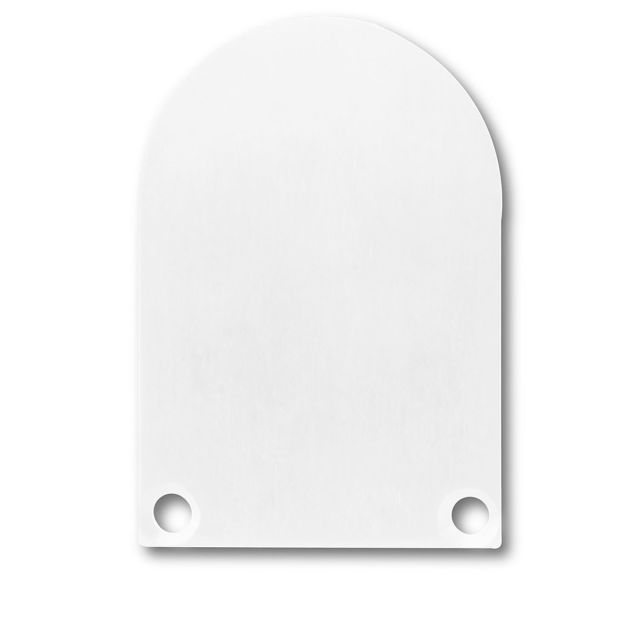 Endkappe EC50 Alu weiß RAL 9010 für SURF/DIVE24 in Verbindung mit COVER13