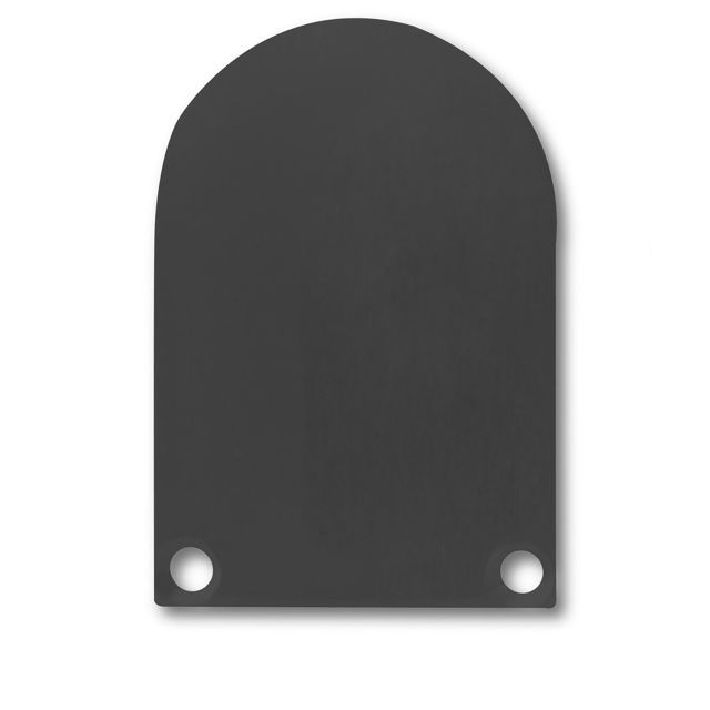 Endkappe EC50 Alu schwarz RAL 9005 für SURF/DIVE24 in Verbindung mit COVER13