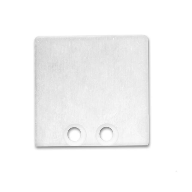 Endkappe EC 58W weiß RAL 9010 für Profil SURF16, 2 STK, inkl. Schrauben