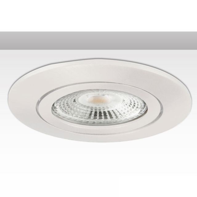 Einbaurahmen rund, Loch 68mm, Alu weiß, für GU10/MR16 Spots