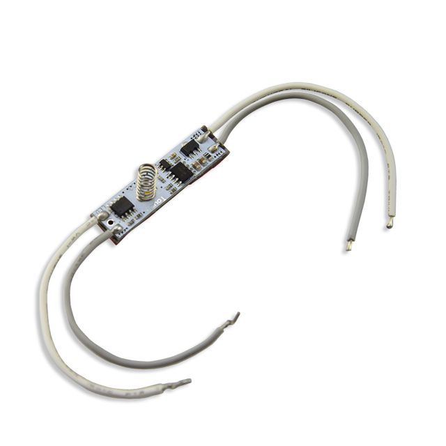 LED Mini PWM-Dimmer zum Einbau unter Profilcover, 1 Kanal, 12-24V DC 3A