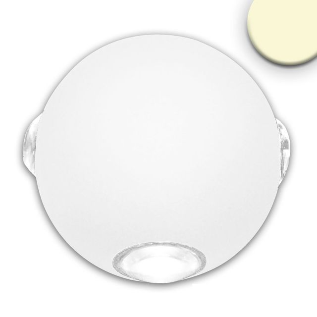 LED Wandleuchte Up&Down 4*1W CREE, IP54, sandweiß, warmweiß