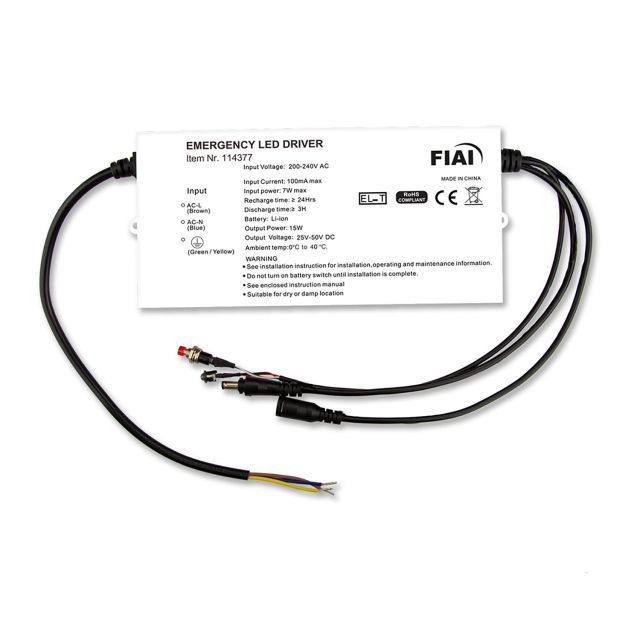 Notstrom-Akkumodul EL-T Selftest Li-Ion 2600mAh, 15W für LED Panels (25-50V DC)