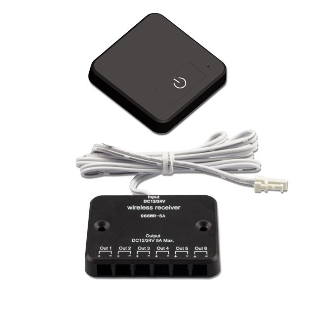 MiniAMP LED Touch/Funk PWM-Dimmer, 1 Kanal, 12-24V DC 5A, inkl. Funktaster