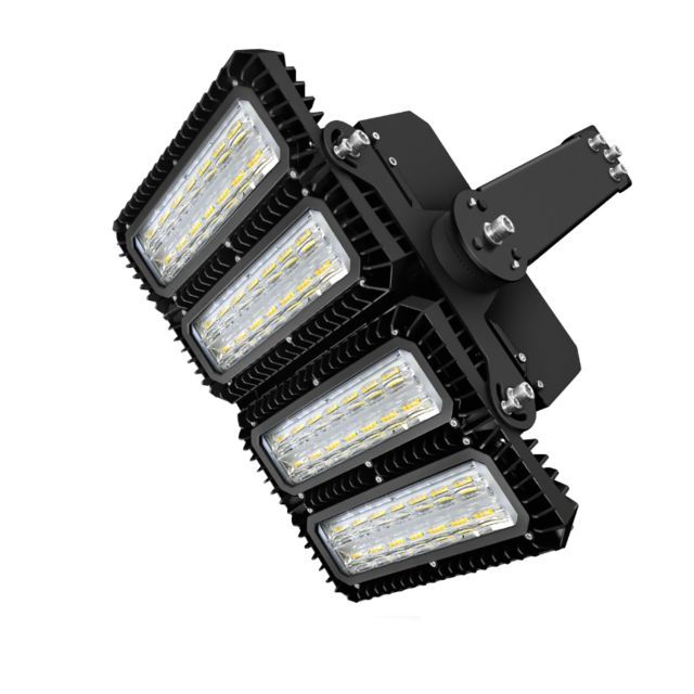 LED Flutlichtanlage 450W, 130x25°, 2 Module (Lichtpunkte), 1-10V dimmbar, 4000K, IP66