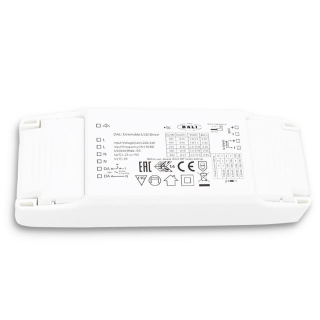 LED Konstantstrom Trafo 100/180/270/350/440mA, 10W, Push/1-10V/DALI dimmbar
