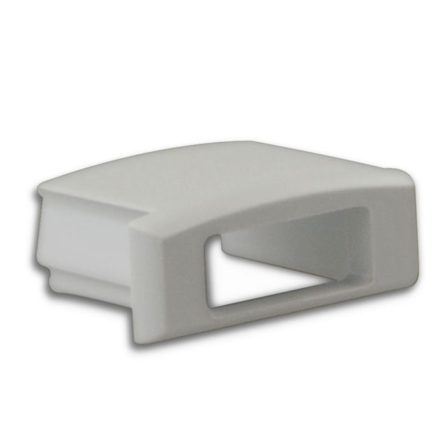 Endkappe EC76 für Profil PURE14 S mit Kabeldurchführung, 1 STK