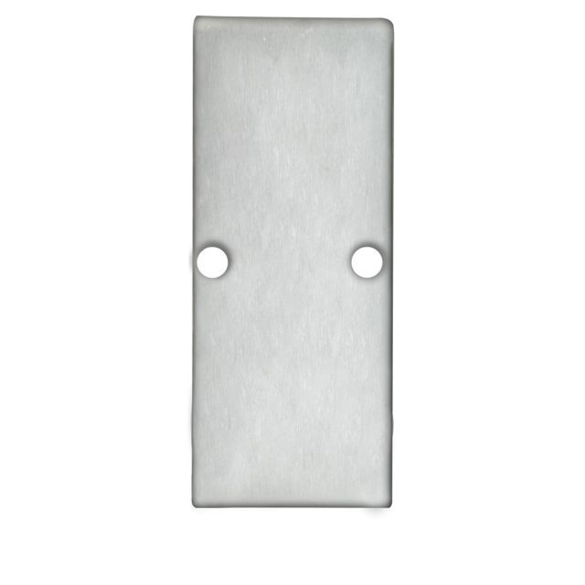 Endkappe EC90 Aluminium eloxiert für Profil HIDE DOUBLE inkl. Schrauben
