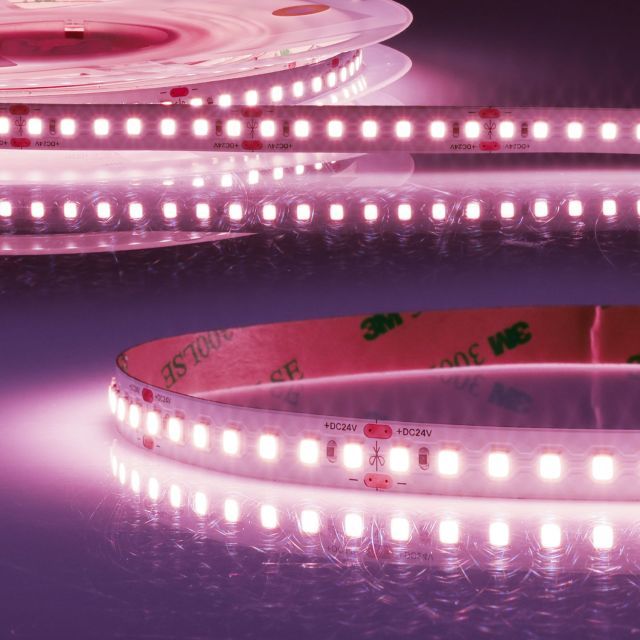 LED CRI Food Flexband Fresh Meat, 24V DC, 14,4W, IP20, 5m Rolle, 140 LED/m