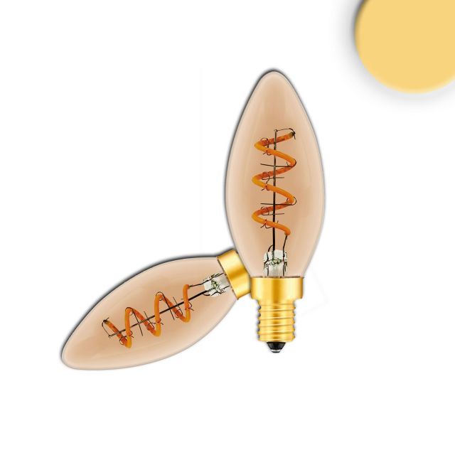 E14 Vintage Line LED Candlebulb, Amber, 4W, 2200K