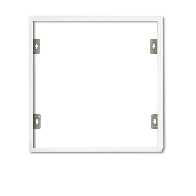 Aufbaurahmen weiß RAL 9016, Höhe 7cm, für LED Panels 625x625, steckbare Schnellmontage