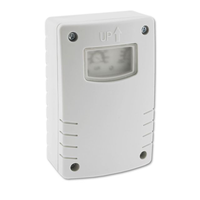 Dämmerungsschalter 230V, max. 10A, 3-500Lux, IP54, Aufputzmontage