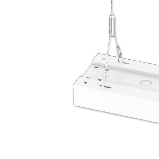 Seilabhängung mit Doppel-Rutschklemme für Langfeldleuchte, 20-160cm, 1 Paar