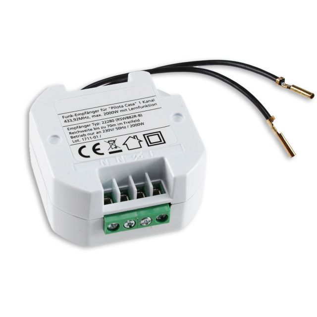 IR-PANEL CONTROL 230V Schaltrelais mit Funk und/oder Schalteingang, max. 2300W