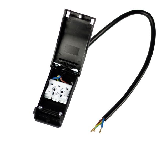 Anschlussbox 2x3-polig, 0,5-2,5mm², max. 450V/16A zur Durchverkabelung, mit 30cm Anschlussleitung