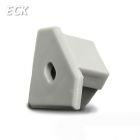 Endkappe für Profil ECK10 silber, inkl. Kabeldurchführung