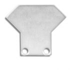 Endkappe EC33 Alu für CORNER12 mit TUNNEL, 2 STK, inkl. Schrauben