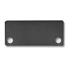 Endkappe EC43 Alu schwarz RAL 9005 für SURF/DIVE24 FLAT mit COVER10, 2 STK, inkl. Schrauben