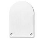 Endkappe EC50 Alu weiß RAL 9010 für SURF/DIVE24 in Verbindung mit COVER13