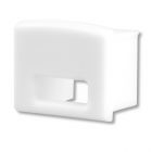 Endkappe EC11W weiß für Profil SURF12 BORDERLESS mit Kabeldurchführung, 1 STK