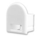 Endkappe EC14W weiß für Profil SURF12 BORDERLESS mit Kabeldurchführung, 1 STK