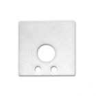 Endkappe EC 59W weiß RAL 9010 für Profil SURF16 mit Kabeldurchführung, 2 STK, inkl. Schrauben