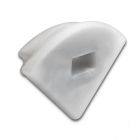 Endkappe EC 68 Silikon für Profil CORNER13 mit Kabeldurchführung, 1 STK