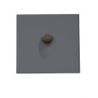 Cover Aluminium eckig 1 schwarz für Sys-Wall68