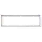 Aufbaurahmen weiß RAL 9016, Höhe 5cm, für LED Panels 300x1200, steckbare Schnellmontage