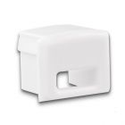 Endkappe EC78W weiß für Profil PURE12 S mit Kabeldurchführung, 1 STK