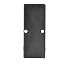 Endkappe EC90 Aluminium schwarz RAL 9005 für Profil HIDE DOUBLE inkl. Schrauben