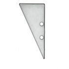 Endkappe EC91 Aluminium eloxiert für Profil HIDE TRIANGLE inkl. Schrauben