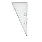 Endkappe EC91 Aluminium weiß RAL 9003 für Profil HIDE TRIANGLE inkl. Schrauben