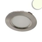 LED Möbeleinbaustrahler MiniAMP silber, 3W, 120°, 24V DC weißdynamisch, dimmbar