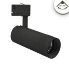 Faretto per binario trifase focalizzabile, 24W, 20°-55°, nero opaco, 4000K
