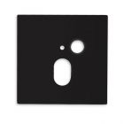 Cover in alluminio angolare 1 nero, per lampada da incasso a parete Sys-Wall68 con sensore PIR