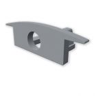 Tappo terminale EC230 per profilo MINI-EB V2, grigio, dritto, con cavo passante, 1 pz.