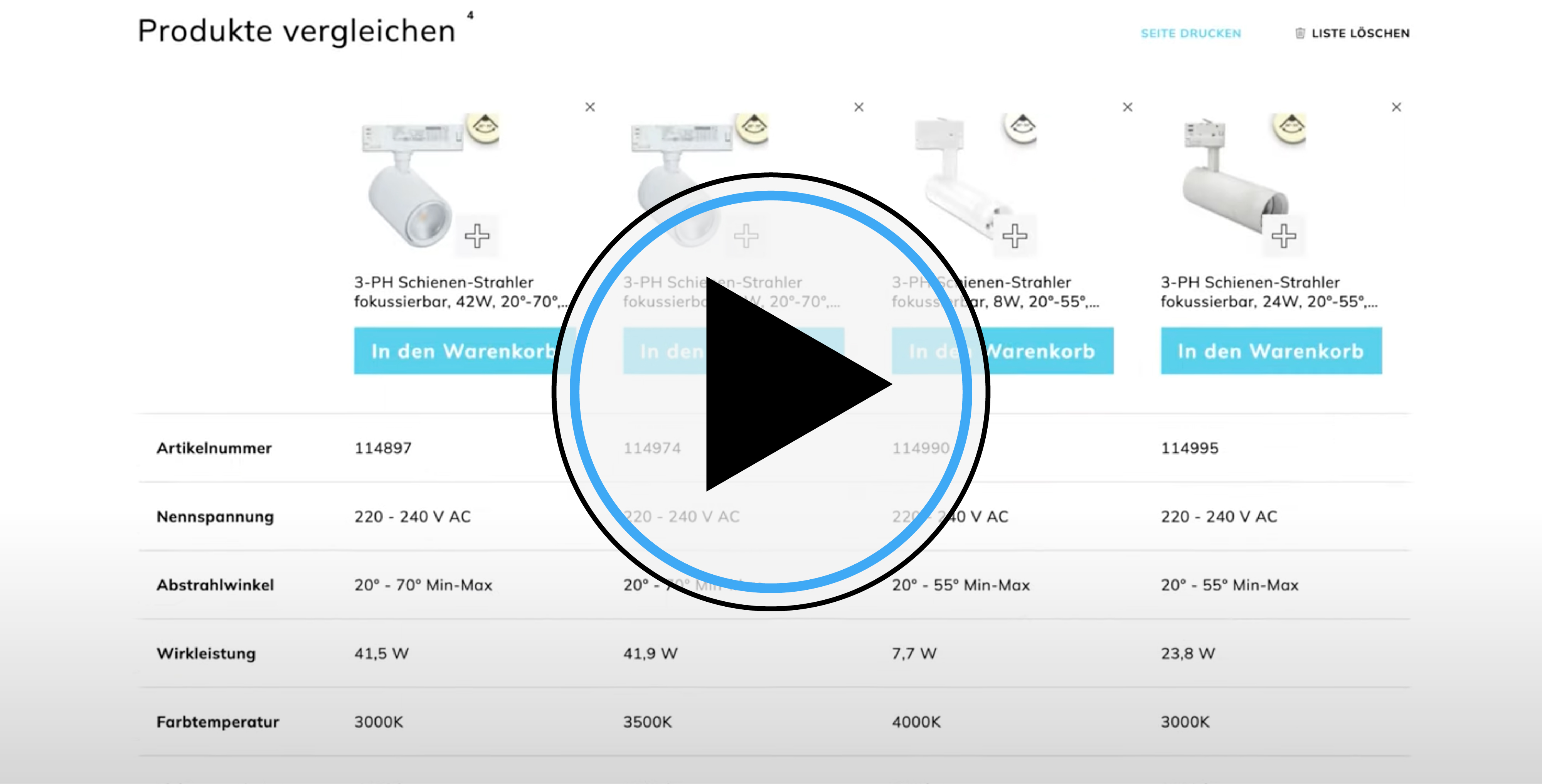 Vergleichsliste - Erkl&auml;rvideo