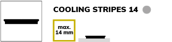 Cooling stripe 14