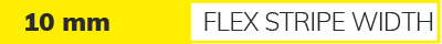 Surface-mounted / recessed profiles 10 mm flex strip width