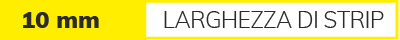 Profili per montaggio a superficie/incasso Larghezza nastro flessibile 10 mm
