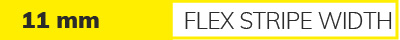 Surface-mounted / recessed profiles 11 mm flex strip width