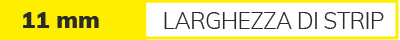 Profili per montaggio a superficie/incasso Larghezza nastro flessibile 11 mm