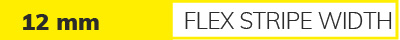 Surface-mounted / recessed profiles 12 mm flex strip width