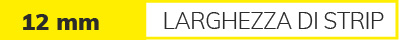 Profili per montaggio a superficie/incasso Larghezza nastro flessibile 12 mm