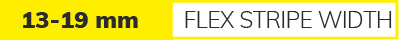 Surface-mounted / recessed profiles 13-19 mm flex strip width