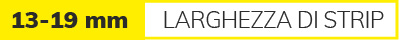 Profili per montaggio a superficie/incasso Larghezza nastro flessibile 13-19 mm